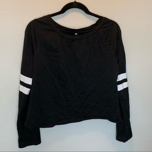 Cropped black long sleeve